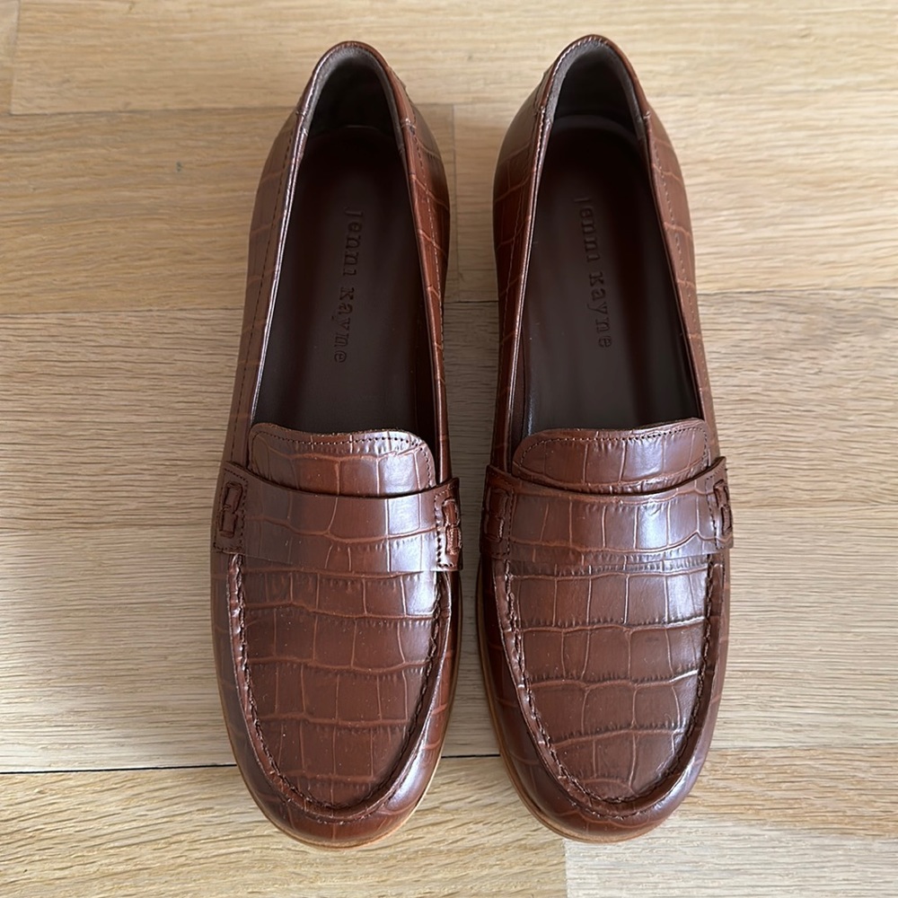 Jenni Kayne Croc Embossed Loafer